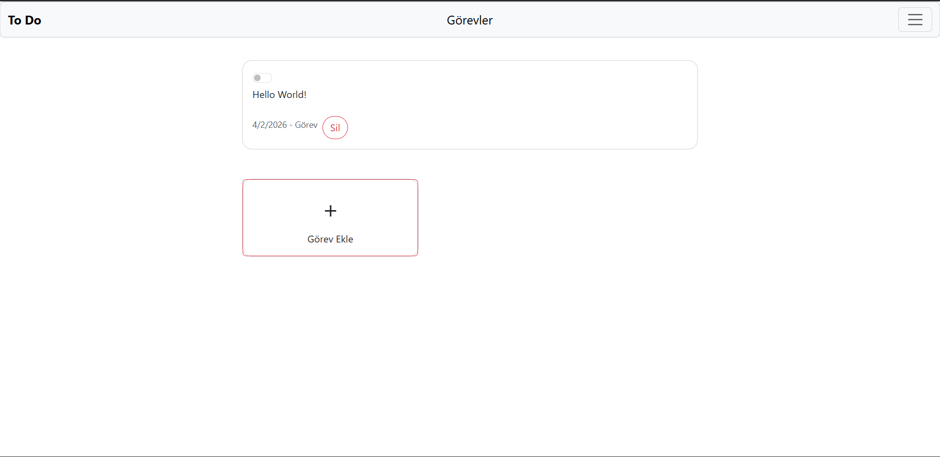 Todo App with React